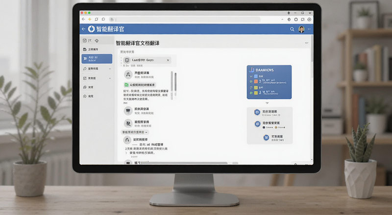 智能翻译官文档翻译界面预览图