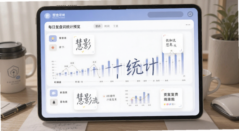 慧影时间流每日复盘统计预览图