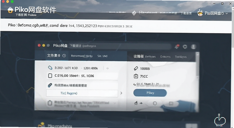 Piko网盘软件下载页面文件大小与版本信息预览图