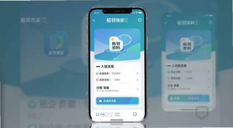 拓邻商家app入驻资料准备界面预览图