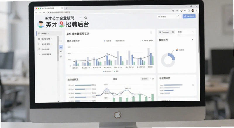 英才企业版招聘后台职位曝光数据预览图