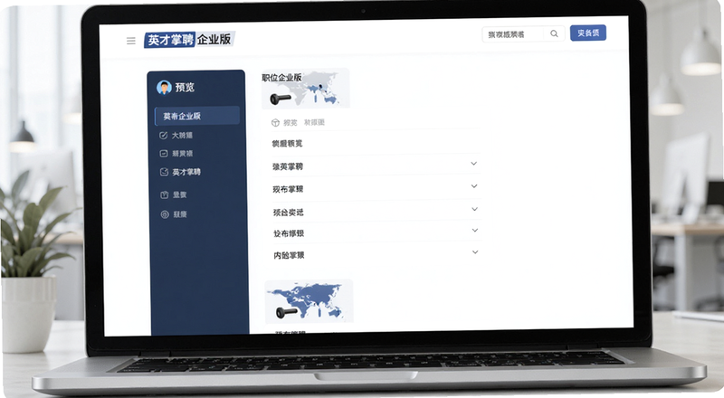 英才掌聘企业版发布职位填写界面预览图