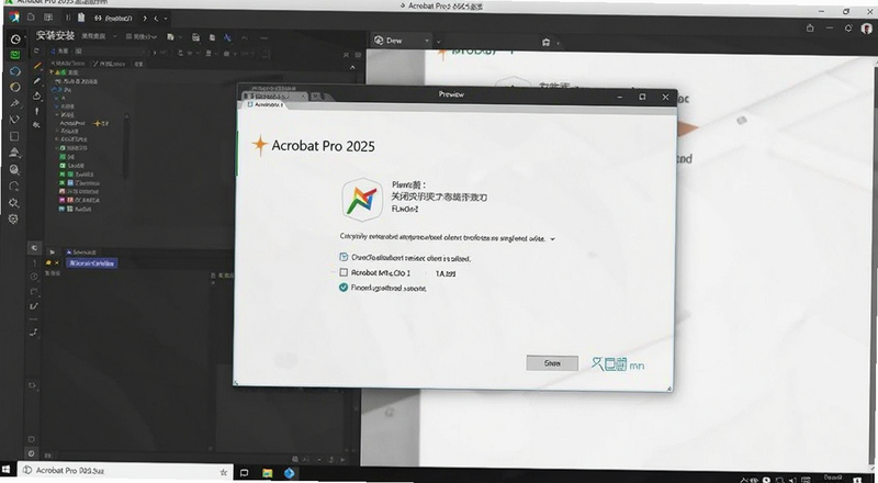 Acrobat Pro 2025激活版安装前关闭杀毒软件设置界面预览图