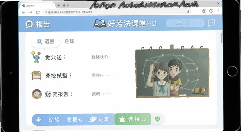 好芳法课堂HD学习报告与进度追踪界面预览图