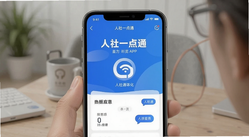 人社一点通APP首页界面预览图