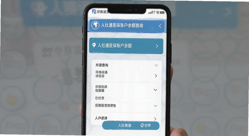 人社通医保账户余额查询界面预览图