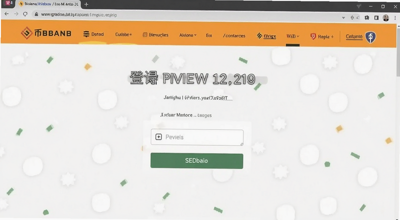 币安网页版登录界面验证码输入预览图