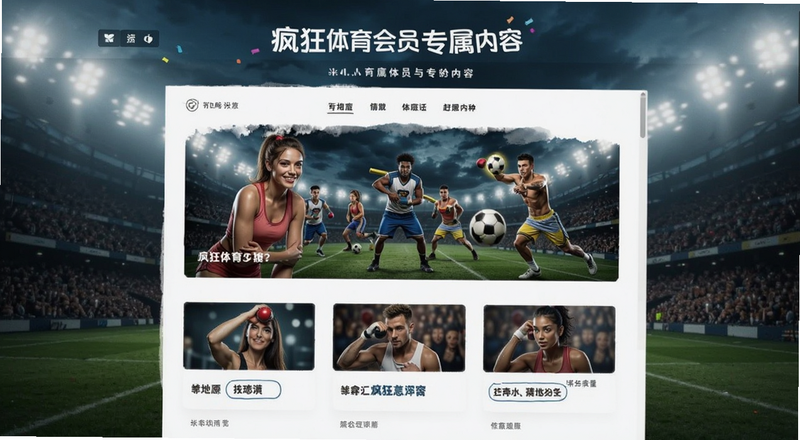 疯狂体育会员专属内容页面预览图