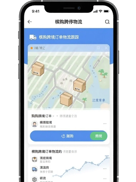 槟购跨境订单物流跟踪页面