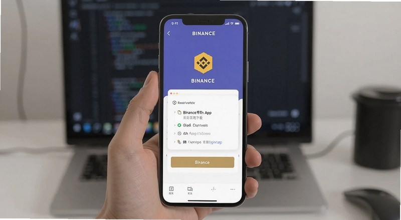 �����û�����Binance�Ұ�App��������Ԥ��ͼ