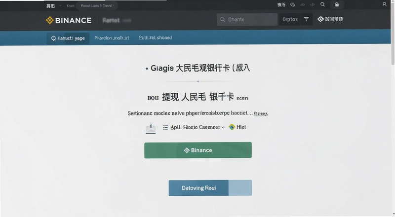 Binance官网提现人民币到银行卡操作界面预览图