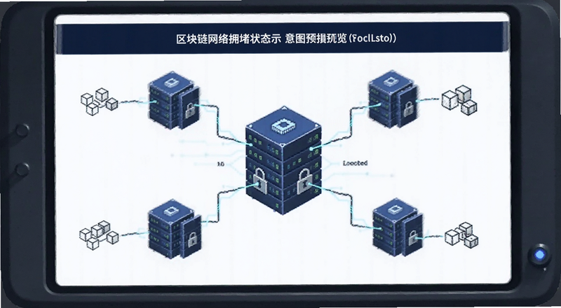 区块链网络拥堵状态示意图预览图