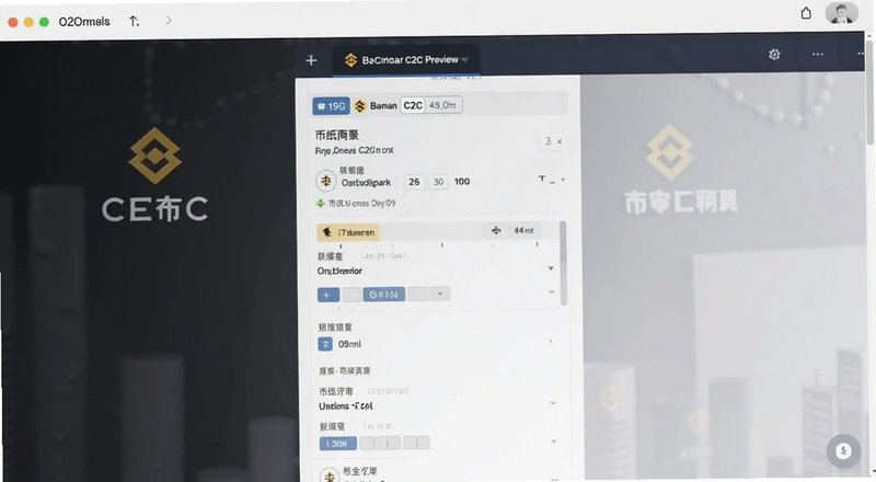 币安C2C商家选择界面预览图