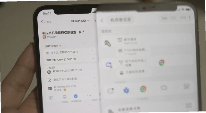被控手机无障碍权限设置界面预览图
