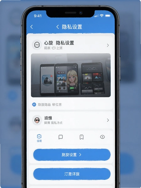 心旋隐私设置页面预览图