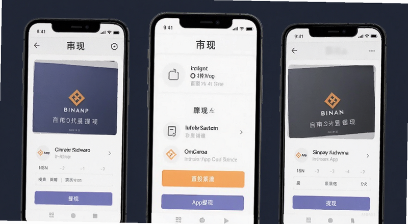 币安APP首页提现入口界面预览图