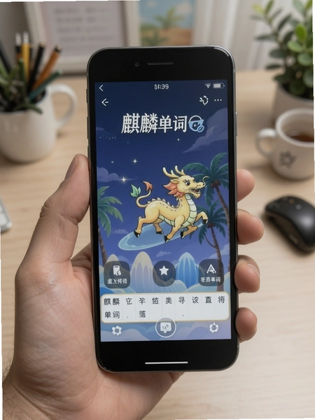麒麟单词手机运行界面