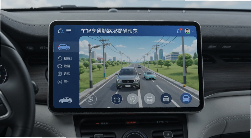 车智享通勤路况提醒界面预览图