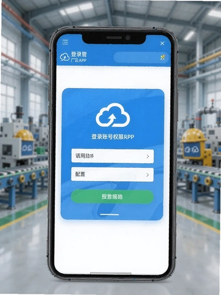 管工厂云APP登录账号权限配置界面