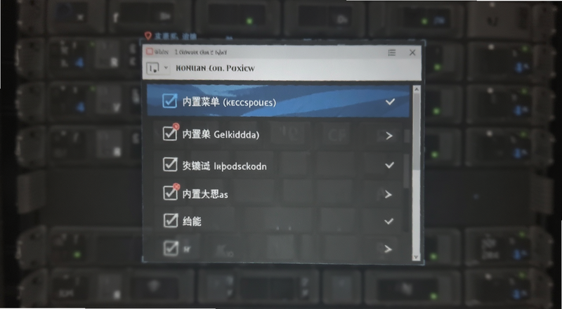 内置菜单功能勾选界面预览图