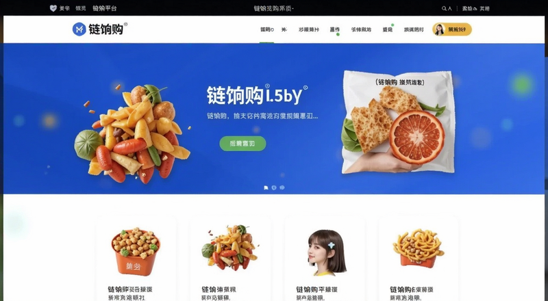 链饷购平台首页界面预览图