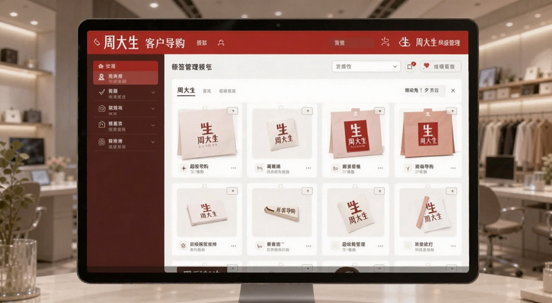 周大生超级导购客户标签管理界面预览图
