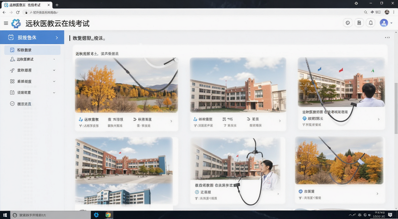 远秋医教云在线考试界面预览图