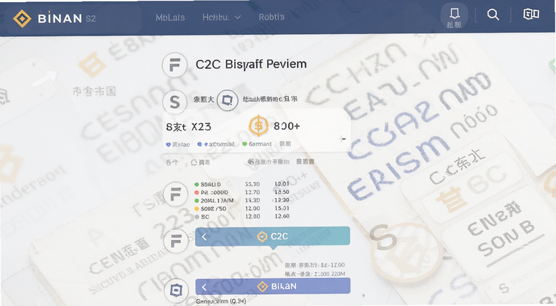 币安C2C买币商家选择界面预览图