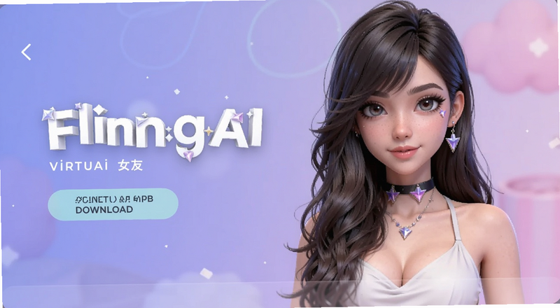 FlingAI虚拟女友App下载页面预览图