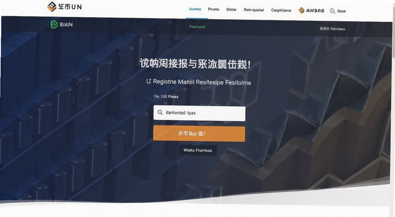 币安官网首页注册入口界面预览图