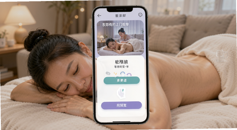 东郊有约上门按摩下单页面等待时间预览图