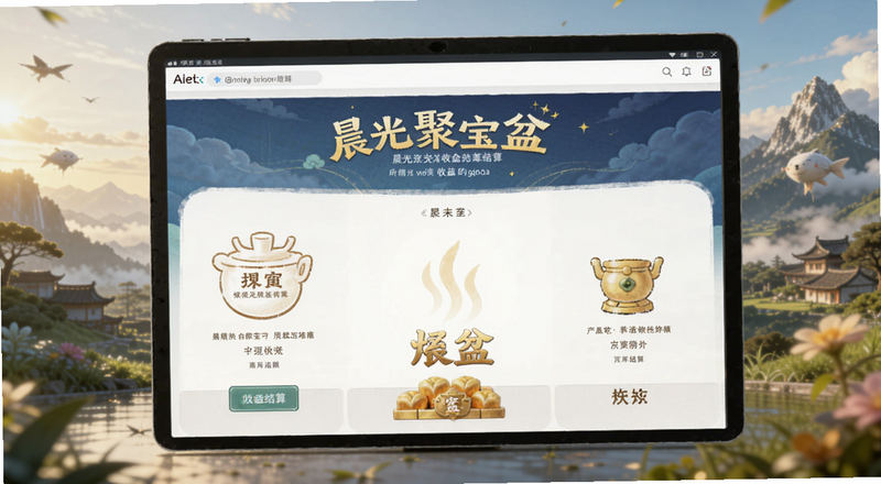 晨光聚宝盆收益结算页面预览图