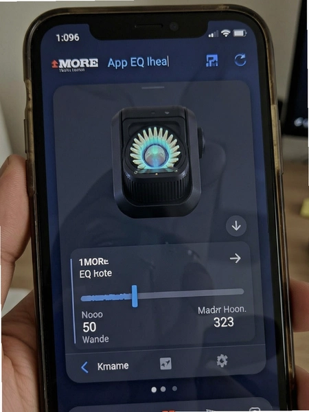 1MORE app EQ调节界面示意图