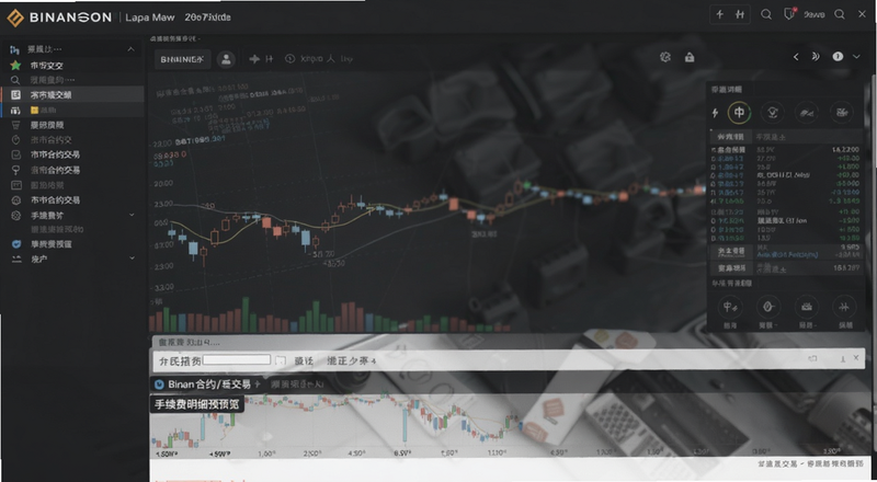 币安合约交易界面手续费明细预览图