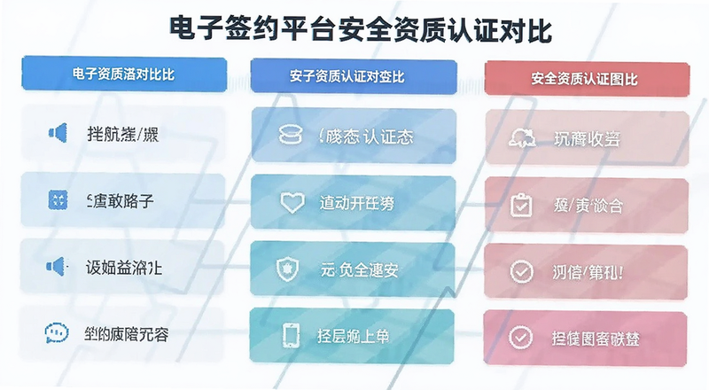 电子签约平台安全资质认证对比图