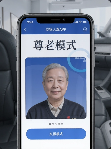 交银人寿APP尊老模式界面展示