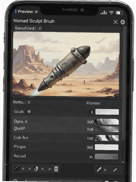 Nomad Sculpt��ˢ�����Զ������Ԥ��ͼ