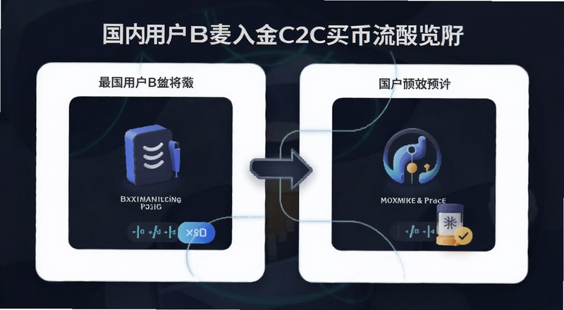 国内用户B安入金C2C买币流程预览图