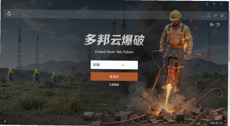 多邦云爆破登录界面预览图
