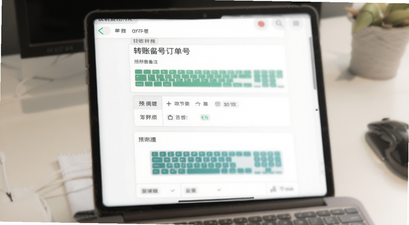 转账备注填写订单号界面预览图
