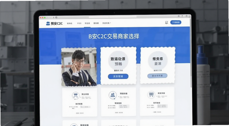 B安C2C交易商家选择页面预览图