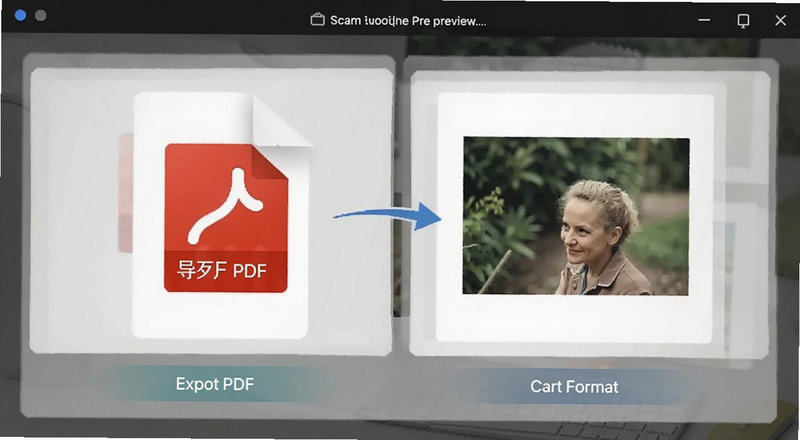 ɨ���ļ�����PDF��ͼƬ��ʽѡ�����Ԥ��ͼ
