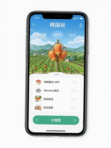 ��԰��APP���ӷ�����֤���̽���ʾ��ͼ