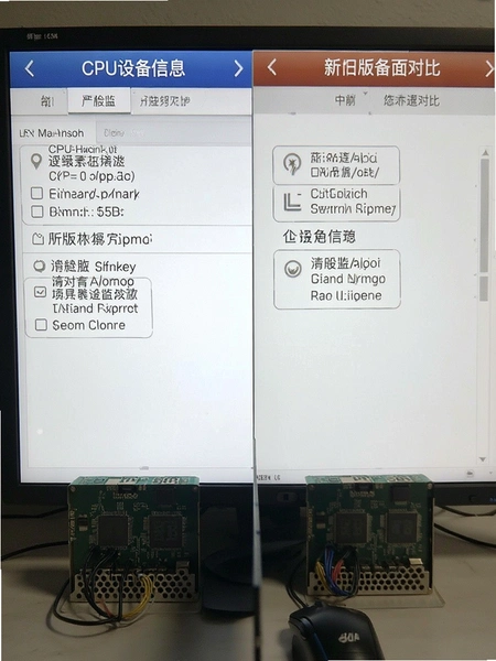 CPU�豸��Ϣ �¾ɰ汾����Ա�