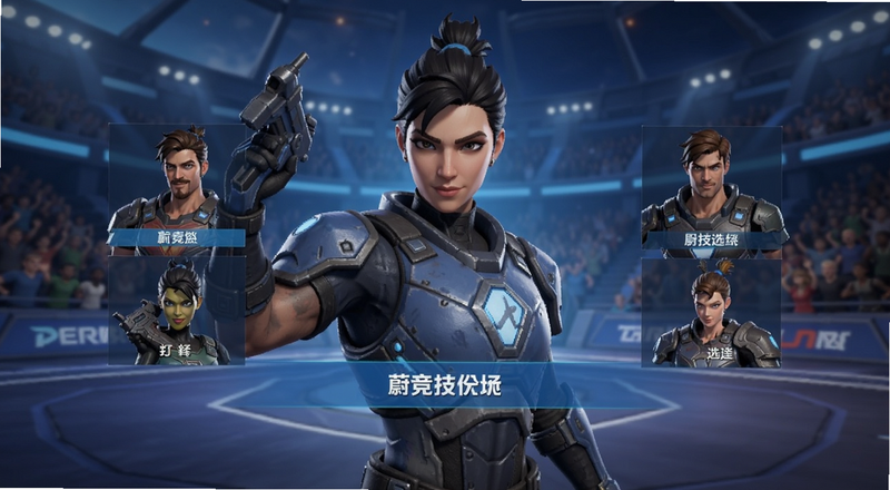 蔚蓝竞技场角色选择界面预览图