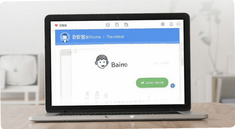 B安客服在线沟通界面预览图