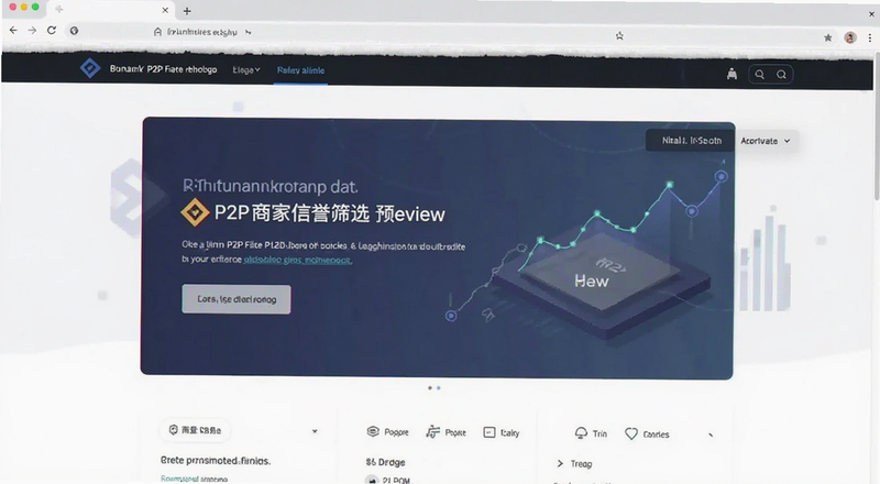币安P2P商家信誉筛选页面预览图