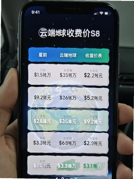 �ƶ˵����շѼ�Ŀ���ֻ���ͼ ��������չʾ����λ�۸�