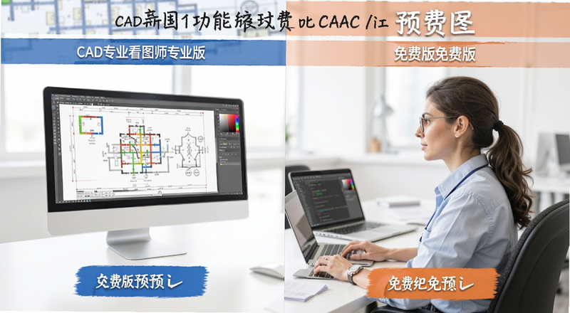 CAD专业看图师专业版和免费版功能对比预览图