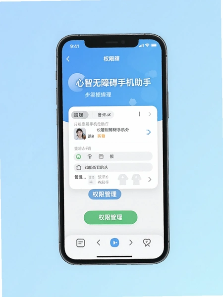 心智无障碍手机助手 权限管理界面
